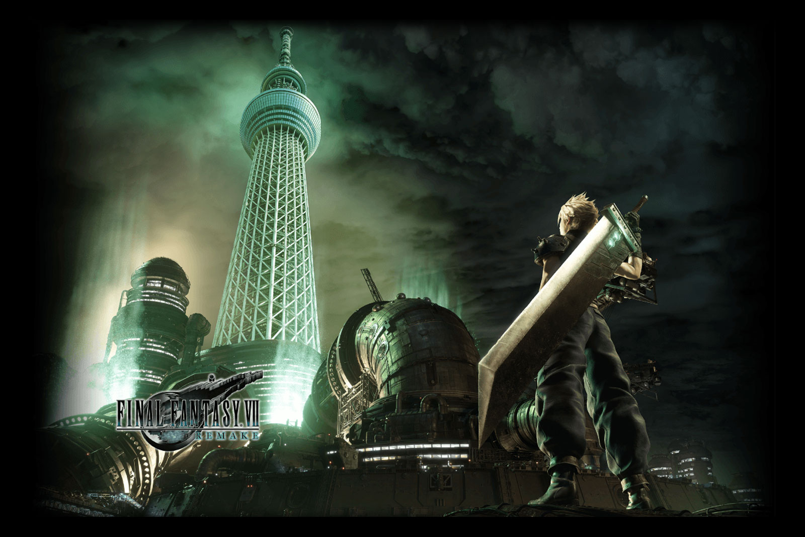 Final fantasy vii remake outlet sky tree in midgar poster comes framed