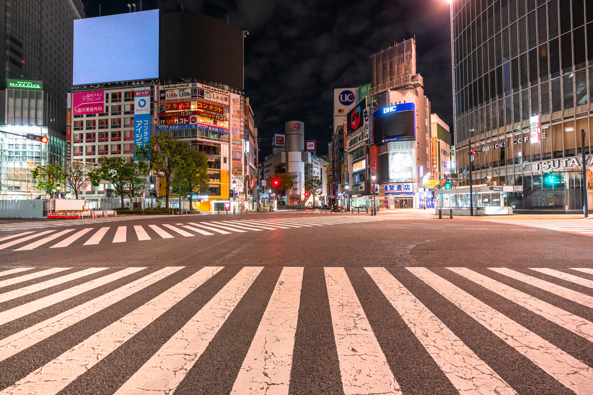 Empty streets of Shibuya