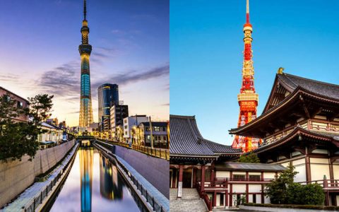 Tokyo Tower VS Tokyo Skytree