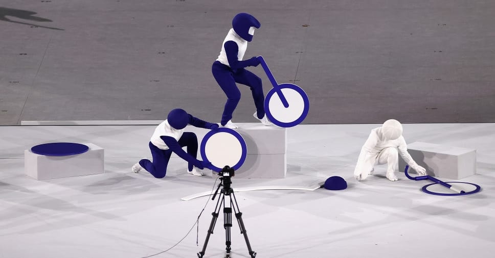 The pictogram sequence from the opening ceremony of Tokyo 2020