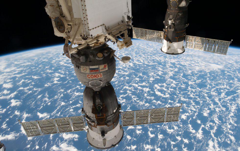 Soyuz spacecraft in orbit