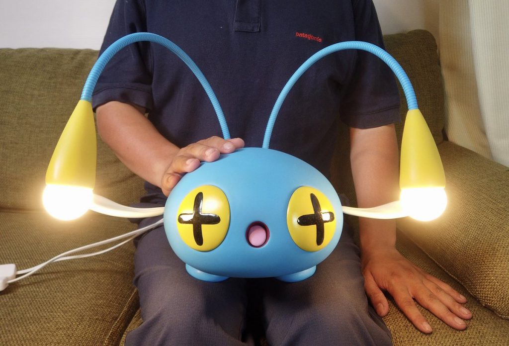 real life pokemon chinchou made from clay