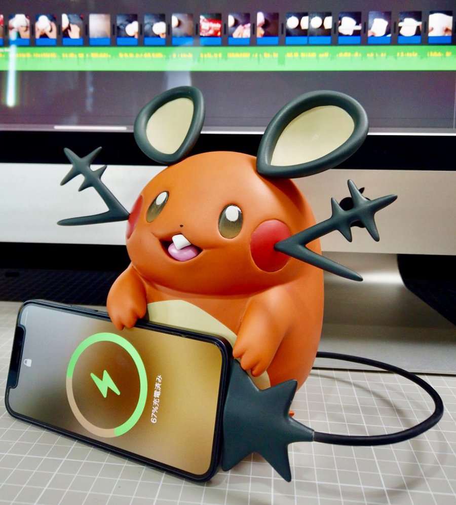 real life pokemon dedenne made from clay