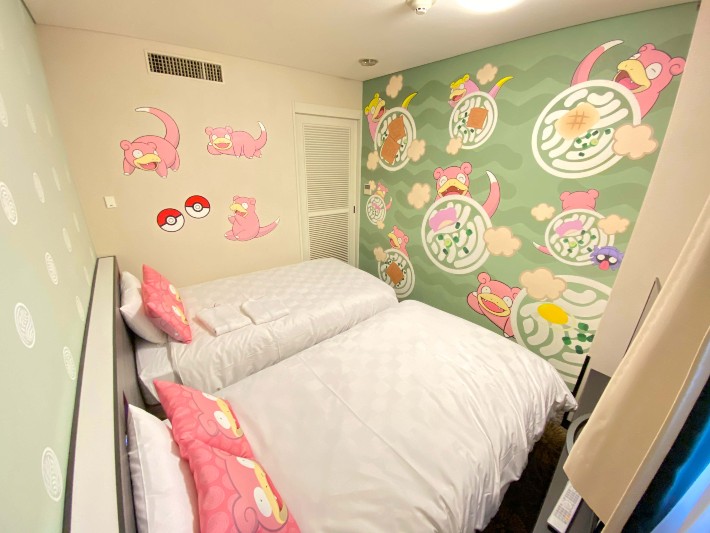 pokemon hotel slowpoke hotel room takamatsu tokyu REI hotel