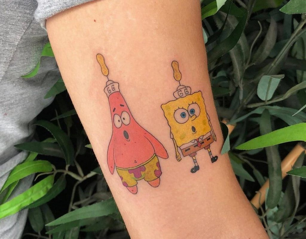 50 Cartoon Tattoos For A Sweet Hit Of Nostalgia  Bored Panda