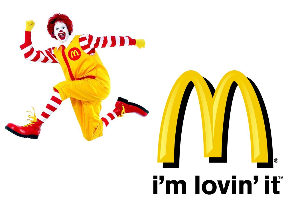 McDonald's iconic tag line "I'm luvin' it"