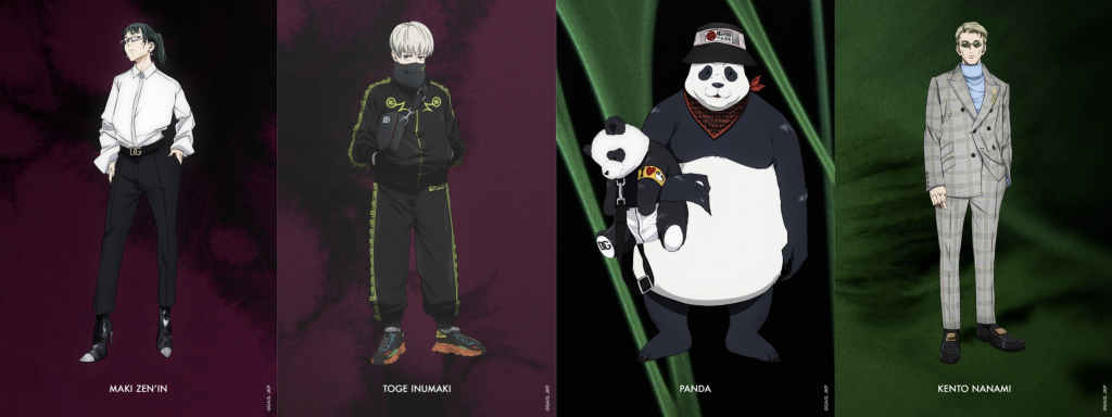 dolce & gabbana x jujutus kaisen outfits