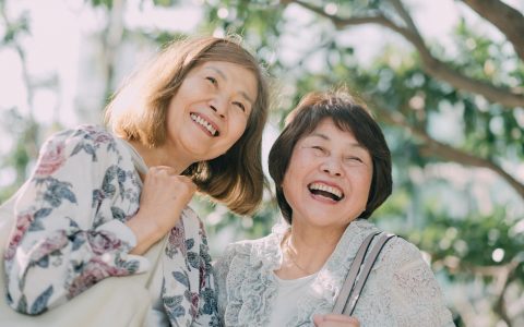 happy old people japan