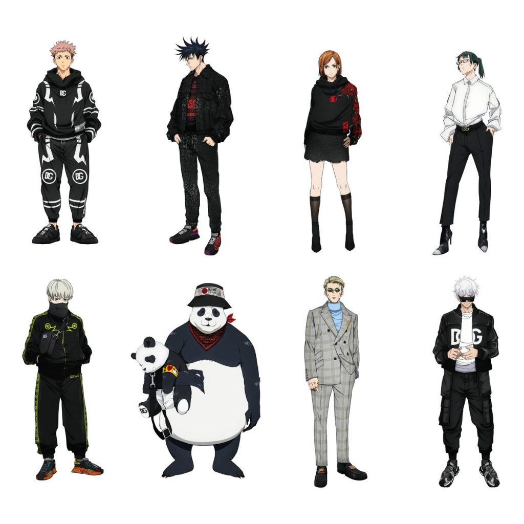 All jujutsu kaisen characters in dolce & Gabbana