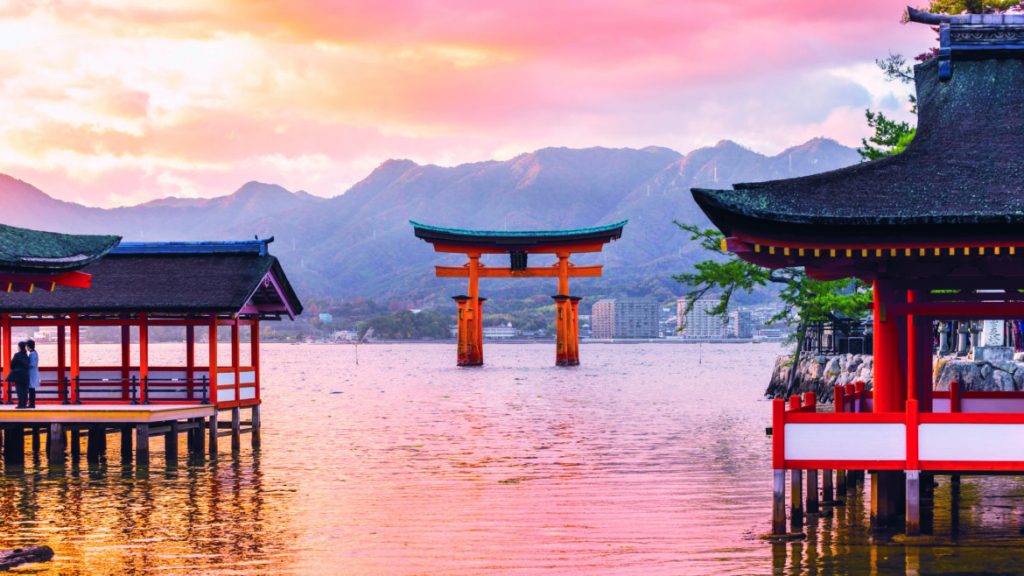Miyajima Island, home to Itsukushima Shrine and #7 on the best places to visit in Japan.